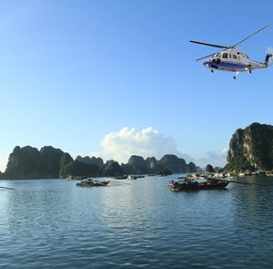 Halong Bay Tours by helicopter