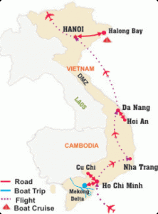 15 Day Vietnam Family Travel With Kids map