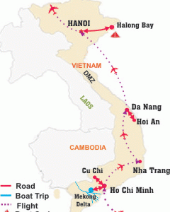 15 Day Vietnam Family Travel With Kids map