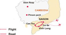 5 Days Explore the spirit of Mekong Delta on wheels tour