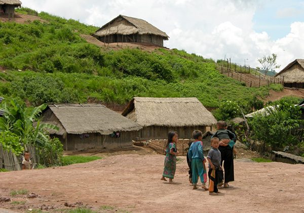 Ban Khia Luang village laos