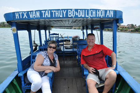 Boat Cruise on Thu Bon River