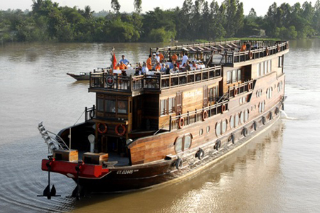 Boating in Mekong River