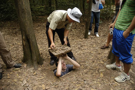 Entrance and Exit at Cu Chi Tunnels
