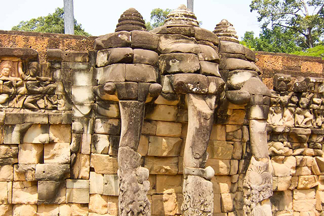 Terrace of Elephants in siem reap