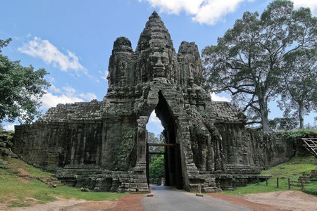 The entrance of Angkor Thom