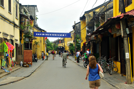 The old streets in Hoi An Ancient Town