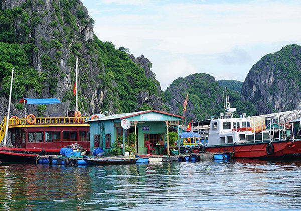 halong bay floating village vietnam luxury tours