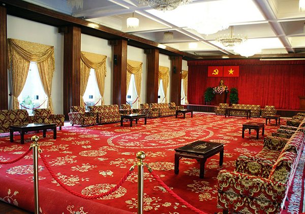 meeting hall of Reunification Palace in Ho Chi Minh City