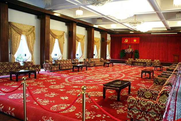 meeting hall of Reunification Palace in Ho Chi Minh City