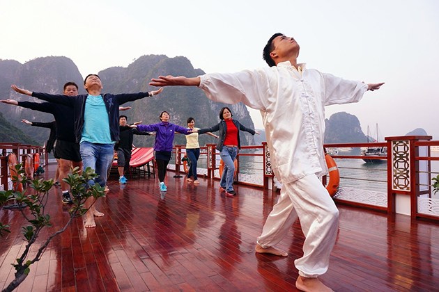 tai chi lesson - Vietnam luxury tours