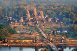 Panoramic view of Angkor temple