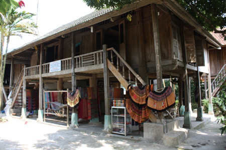 House on stilt in Pom Coong village, Mai Chau