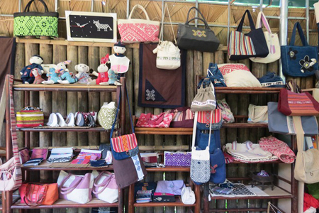 Souvenir shop in Mai Chau market