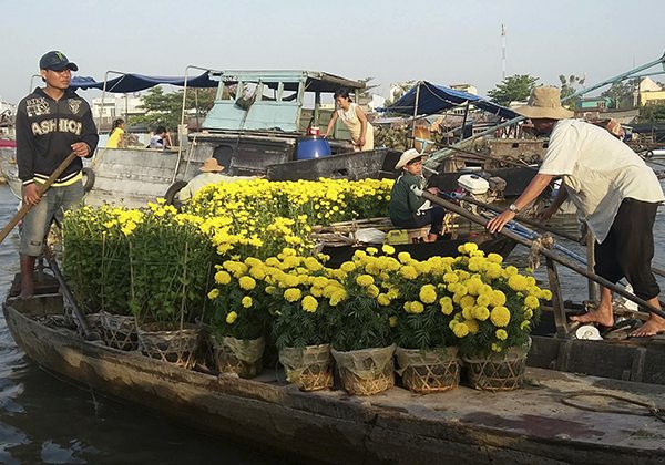 cai rang floating market vietnam and cambodia tours