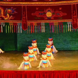 enjoy water puppet show in hanoi