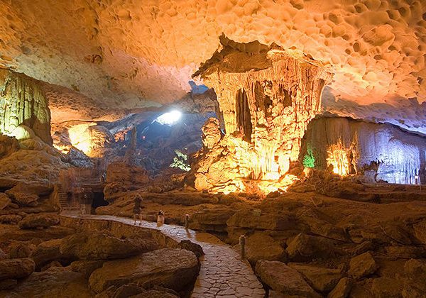 halong bay cave vietnam laos tour