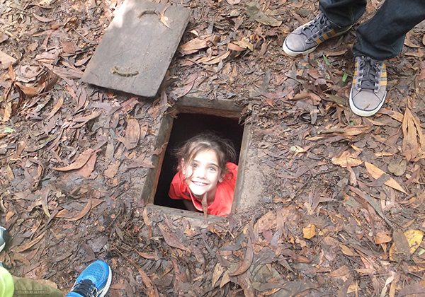 explore cu chi tunnels - Vietnam family tour