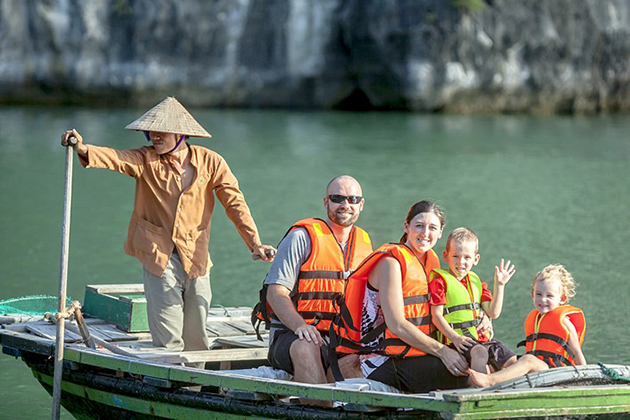 halong bay in Vietnam family tour