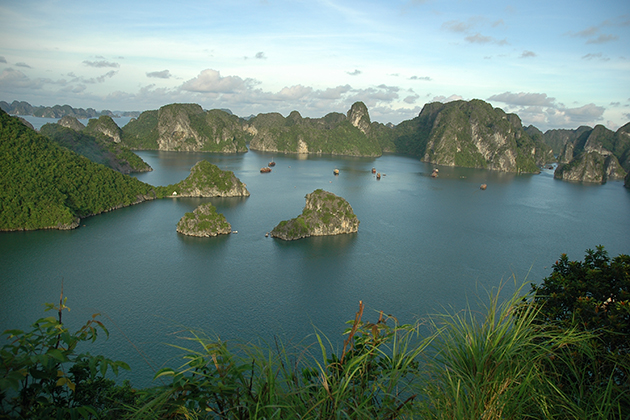 halong bay view from titop island vietnam family tour package