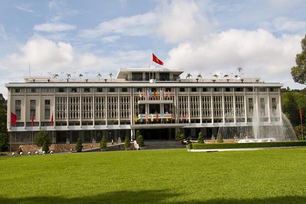 reunification palace in saigon vietnam travel with kids itinerary 2 weeks