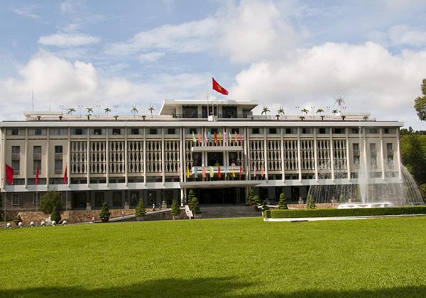 reunification palace in saigon vietnam travel with kids itinerary 2 weeks