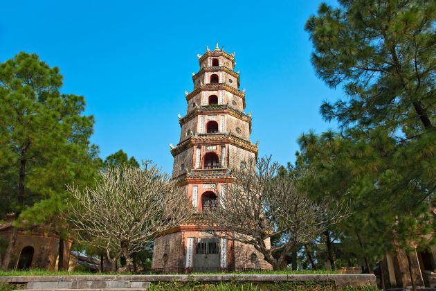 thien mu pagoda in hue vietnam and cambodia travel packages