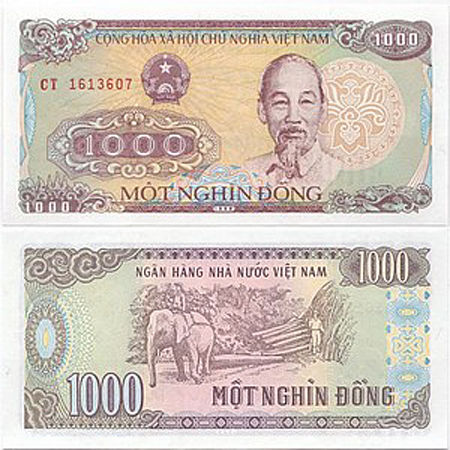 1000 VND vietnam money