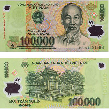 100000 VND vietnamese money