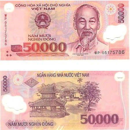 50000 VND vietnam money