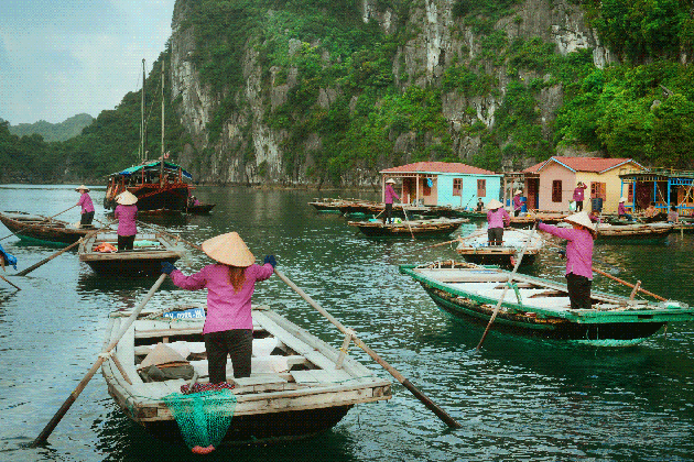 vung vieng fishing village