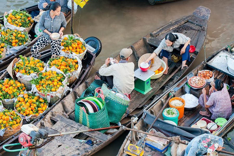 Cai Rang Floating Market - Mekong Delta