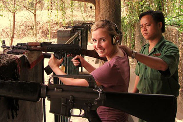 Shooting Region at Cu Chi Tunnels - Vietnam tour package