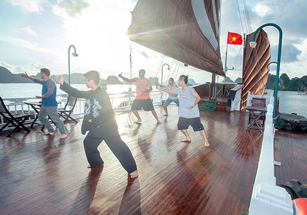 Taichi on Halong Bay Cruise