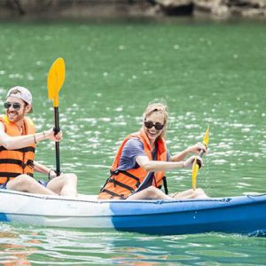 Kayaking in Halong Bay Vietnam Holiday