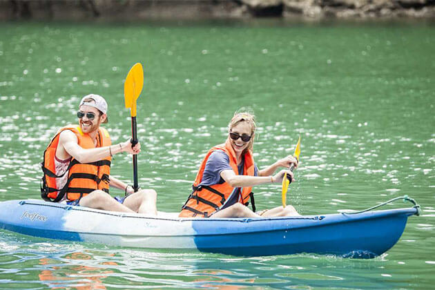 Kayaking in Halong Bay Vietnam Holiday