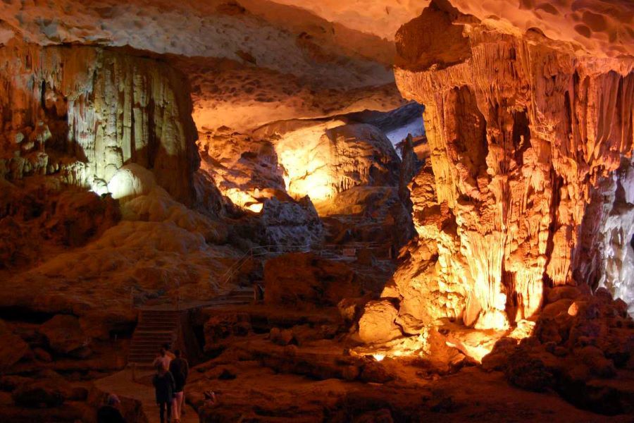 amazing cave at halong bay - Vietnam classic tour