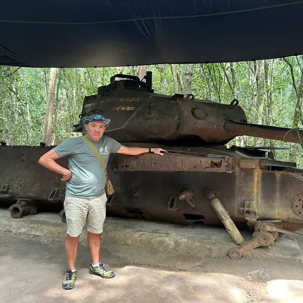 ho chi minh city tank visit in cu chi - vietnam itinerary 21 days