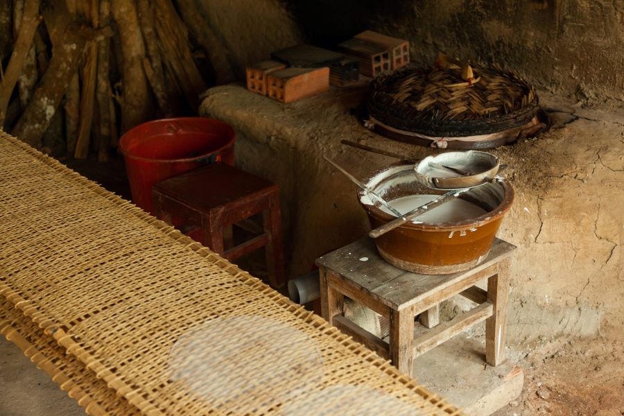 the kitchen inside cu chi tunnels - Vietnam tour package