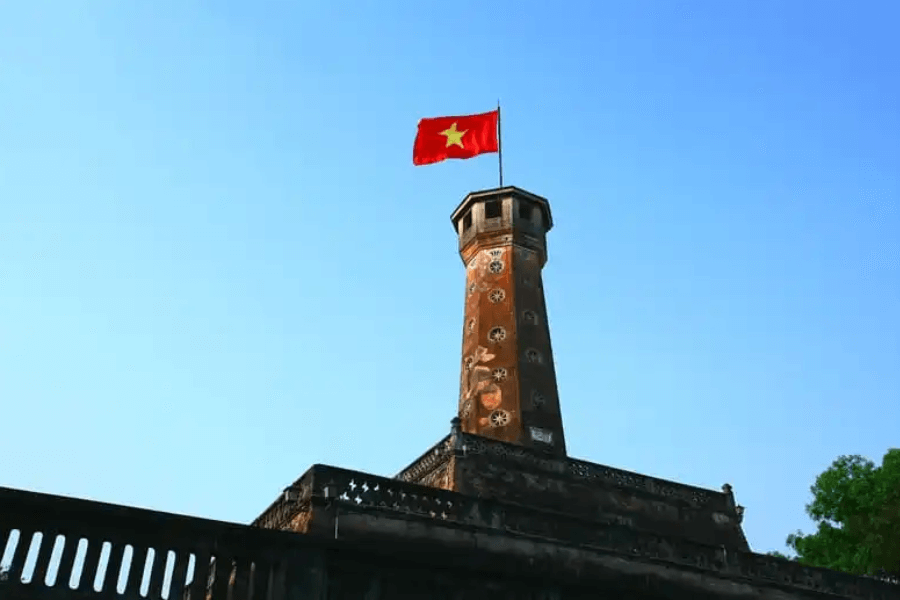 Flag tower in Hanoi Vietnam tour package