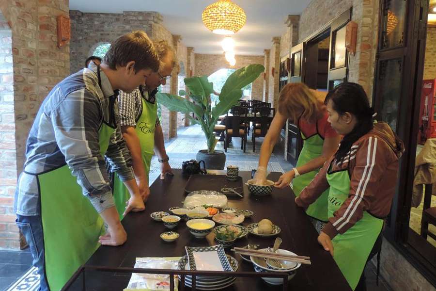 Cooking class at Hue Ecolodge - Multi country tour