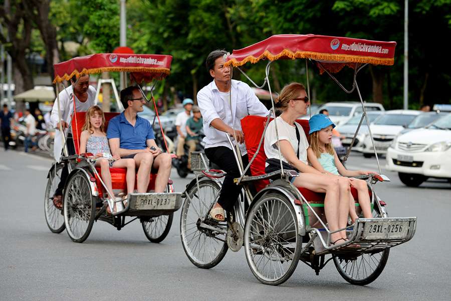 Hanoi city tour by cyclo- Vietnam family holidays