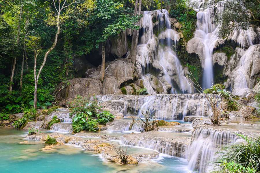 Kuangsi Waterfall, Laos - Multi country tour