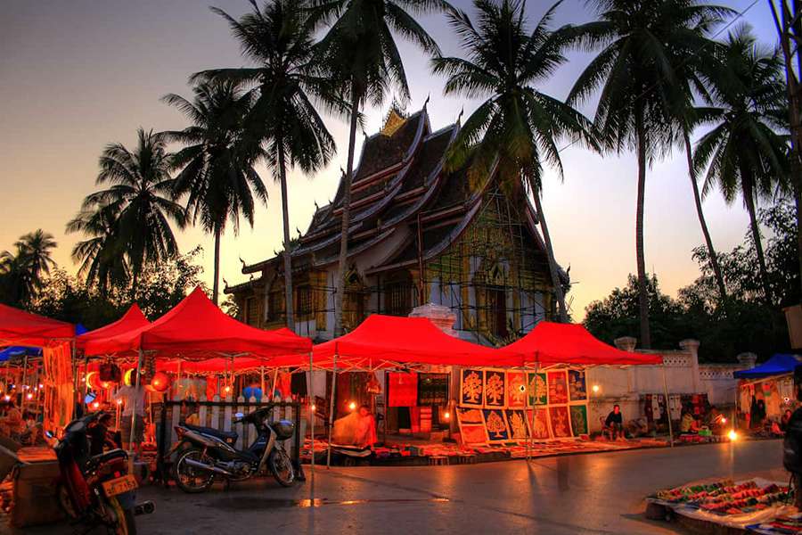 Night Market in Luang Prabang - Multi country tour