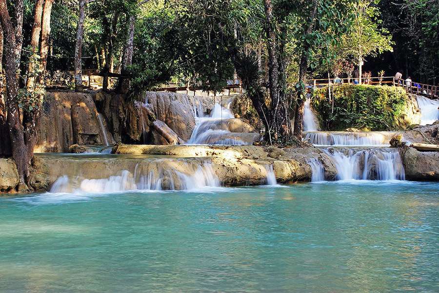 Tad Sae Waterfall - Laos tour