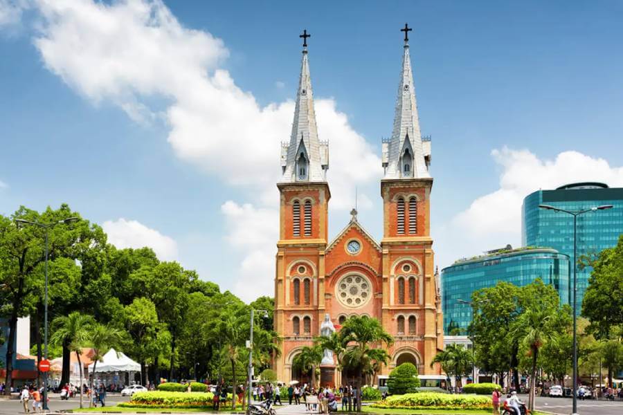 Saigon Notre Dame Cathedral - Vietnam Cambodia Tours