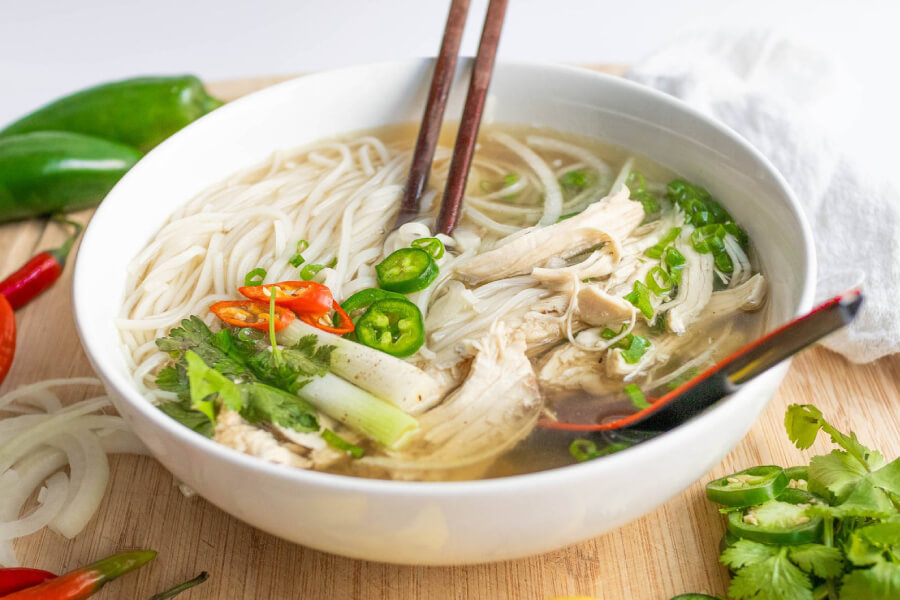 Chicken noodle soup - Vietnam family tours