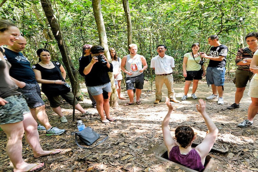 Cu Chi tunnels - Vietnam family tours