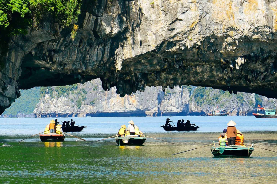 Dark-and-Light-cave-in-Halong-Bay - Vietnam family tour