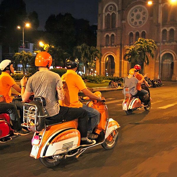 Vespa Saigon After Dark- Vietnam tour packages